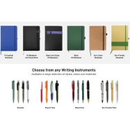 لوازم مكتبية ( notebook &pen - eco-friendly notebook - plastic pen) 