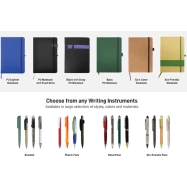 لوازم مكتبية ( notebook &pen - eco-friendly notebook- metal pens) 