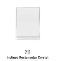هدايا وتحف (      inclined rectangular crystal 211)