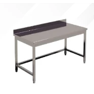 طاولة قياسية مع رف متوسط(SS 304 AISI طاولة العمل معتحت الرف والجرف الأوسط)-HX-TAA-14070دفقة الظهر وقابل للتعديل)