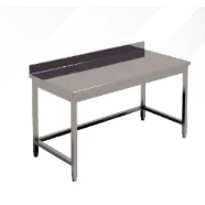 طاولة قياسية مع رف متوسط(SS 304 AISI طاولة العمل معتحت الرف والجرف الأوسط)-HX-TAA-15070دفقة الظهر وقابل للتعديل)