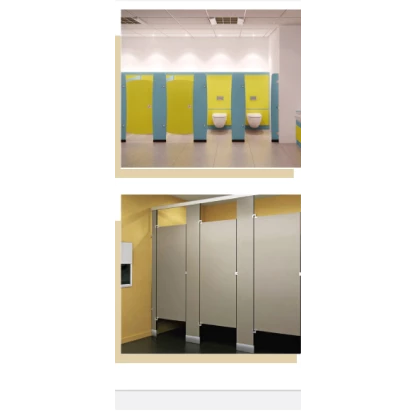 Bathroom partitions made of phenolic 