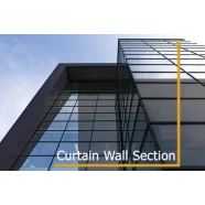 curtain wall section