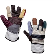 leather working gloves - colored